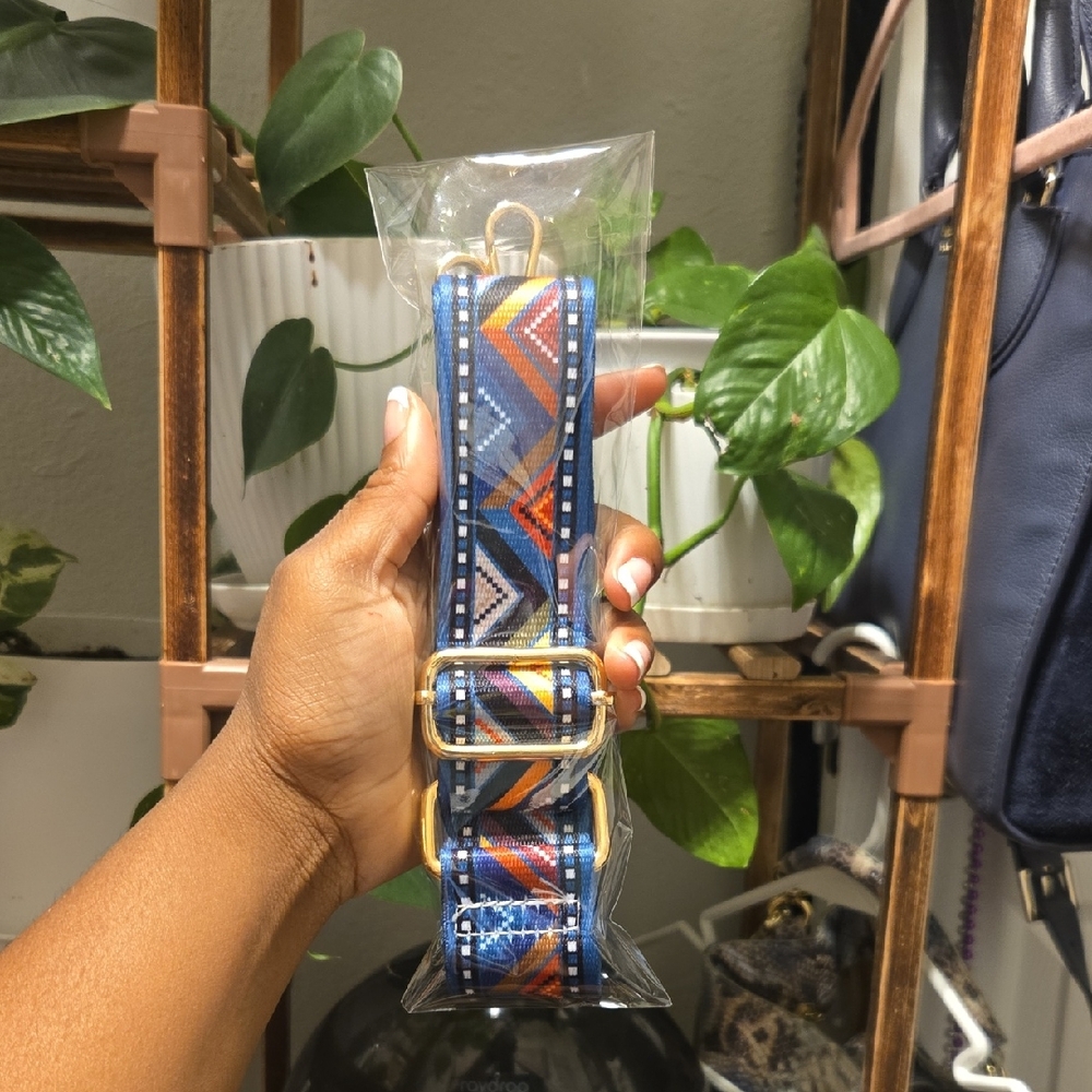 ⭐️2 for 20⭐️Colorful Geometric Replacement Strap with Gold Hardware